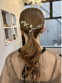 艶感ローポニー×上品お呼ばれヘアセット