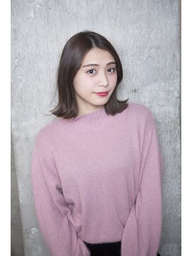 サロンドミルク 原宿(salon de MiLK) 【salon de MiLK 原宿】外ハネウェーブ×イルミナツヤベージュ