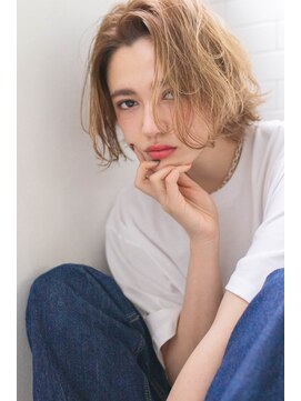 サングース(Sungoose) 韓国風ミディ#前髪くびれイメチェンラベンダーカラー