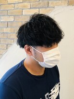 ヘアースパパズ(hair spa PAZ) ソフトツイストスパイラルワイドバングVマッシュ ツーブロック