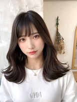 エレノア トーキョー 恵比寿(ELEANOAH TOKYO) 愛され前髪　ピンクベージュインナーグレージュ