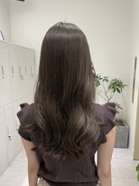 ジーナ 天神(Zina) 【今村賢治】髪質改善ケアカラーでツヤのあるベージュ系カラー