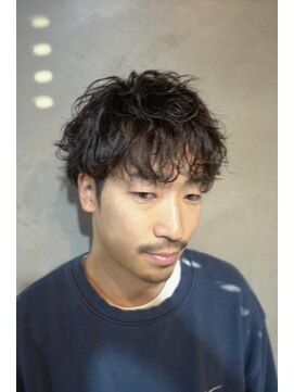 キュー(Cue_) 骨格補正カット＋メンズパーマ＋ダウンパーマ