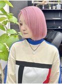 韓国風《ペールピンク》ハイトーン/ケアブリーチ/ダブルカラー