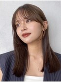 顔周りレイヤーカットグレージュカラーくびれボブショートカット