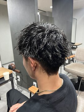 スウェル 柏店(Swell) ハイライト/マッシュパーマ/ウルフ/アッシュブラック/柏/MEN'S