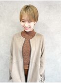 ハイトーンマッシュショートが可愛い