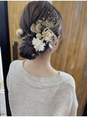 ＊お呼ばれヘア＊卒業式＊成人式＊ヘアセット＊金箔*Bambi松平愛