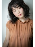 アッシュブラックルーズカールウェットヘアv川口20代30代40代