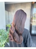 #ツヤ髪ロングピンクパープルカラー　