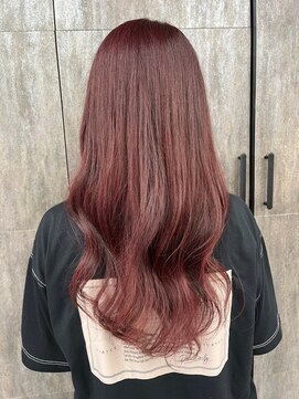 ミック ヘアアンドメイク アップ 駒込店(miq Hair&Make up) ゆるふわ×ボルドーカラー