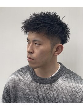 クオンヒール(QUON HEAL) スパイキーショートソフトツイストアップバングピンパーマｎ