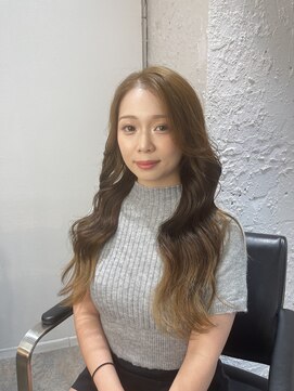 ブレンド 渋谷(BLend) マチルダボブ前髪ハイライトグレージュ