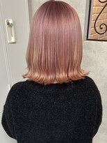 ルノン フィージュ(LUNON fieju)&nbsp;ペールピンク/ケアブリーチ/ハイトーン/ボブ/韓国