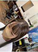 フェイスフレーミング＋ロングヘアー