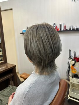 マブヘアーアンドメーク(mab hair&make) ハイトーンマッシュウルフ