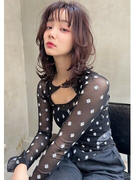 エース (ACE) ACE 横浜　ウルフレイヤーカット×カシスブラウン