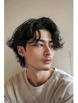 ラナ 新宿(lana)&nbsp;センターパート/パーマ/シャドウパーマ/【lana hair新宿】