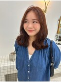くびれヘア/アプリコットオレンジ/夏のヘアアレンジ/