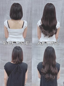 リップ 大阪本店(LIP) 【レミー100%最高級人毛/ロング】シールエクステ60枚