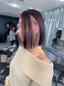 キング 心斎橋店(K!ng) ハイライトカラーミルクティーベージュレイヤーカット