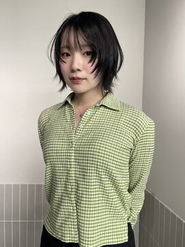 ステン(sten) レイヤー/ボブウルフ/地毛風カラー/シャギーレイヤー