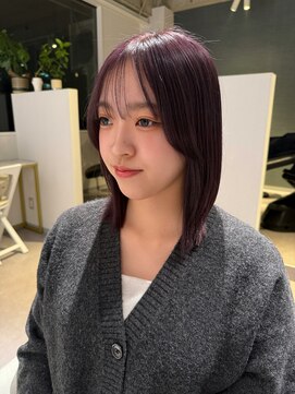 アム(amu) ラベンダーカラー/ラベンダーグレージュ/ブリーチカラー