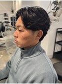 メンズ/men's/メンズカット/センターパート/ニュアンスパーマ