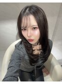 韓国レイヤーカット×暗髪カラー×髪質改善