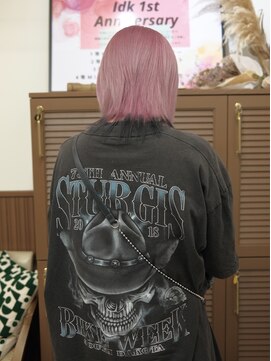 Idk #ペールピンク#デザインカラー#ブリーチカラー