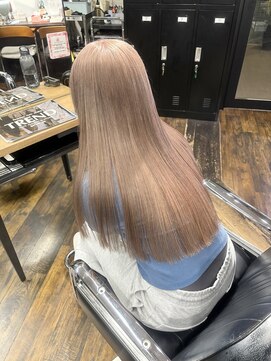 ガルボ ヘアー(garbo hair) ハイトーン 10代 20代 ミルクティーベージュ ブリーチ