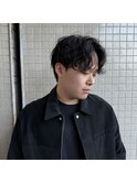 【イツモノトコロ】動きある黒髪大人センターパート