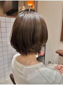 【Look at】レイヤーボブ似合わせカット着物ヘアダークアッシュ 