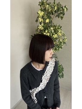 ルシードスタイルサワ(LUCIDO STYLE sawa) ボブ、レッドカラー