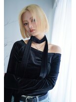 アンジェリカ 立町店(ANGELICA)&nbsp;ブロンドボブ　切りっぱなしボブ　金髪