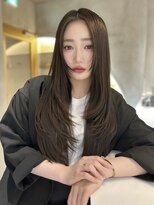 レーヴバイロンド 仙台(Reve by Lond) 髪質改善縮毛矯正ロングレイヤーハッシュカットミントブラウン