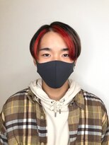 エルベ  茨大前店(elve)&nbsp;フェイスフレーミング×レッド