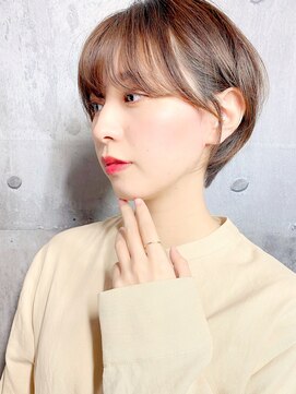 レトン 銀座(leton) サイドバング/ボブ/カーキグレージュ/大人かわいい[東銀座/銀座]