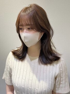 レビジュヘアー(LEVIJU HAIR) シースルー外ハネミディ