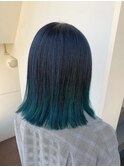 ＊グラデーションインナーカラーショートボブ新百合ヶ丘ポイント