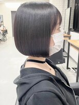 ラルムバイシー 新宿(LARME by Sea)&nbsp;ショート・ボブ×ダークアッシュ/モードフェミニン[韓国/前髪]