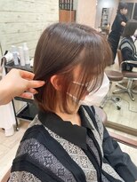 ミニム ヘアー(minim hair) インナーカラー×オレンジ