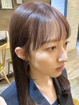 ヴァンクシー バイ ルナ(VANKCY by Luna) 前髪 マチルダボブ ピンクベージュ インナーグレージュ 髪質改善