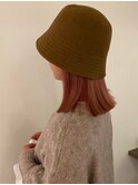 暖色系カラー 透明感 ピンクカラー 艶カラー 【天神/今泉】