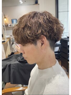 ヘア ライフ ワイレア(HAIR LIFE Wailea) 刈り上げマッシュ×大人ハイライト×波巻きスパイラルパーマ