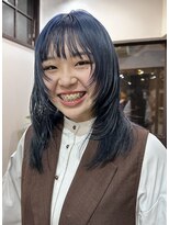 ナループロアオハナ(Nalu pu loa ohana)&nbsp;ブルーカラー/青カラー/ブリーチカラー/ダブルカラー