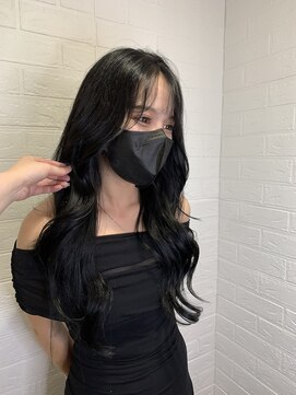 ヘアースペースブルーム プリュス 石橋店(HAIR SPACE BLOOM plus) コリアンブラック/髪質改善カラー/透明感カラー/艶髪