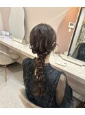 ニュアンス感が可愛い*ゆるっとあみおろしアレンジ