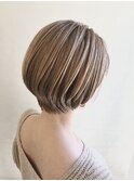 ハイトーンショート/ミセスショート/ミセスヘア/白髪ぼかし