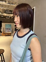 ソイリウム 下北沢(soi rium)&nbsp;切りっぱなしボブ_ストレートボブ_暖色カラー＿ブリーチなし